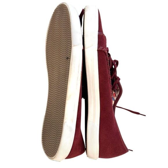 Jack Rogers Carter Suede Burgundy Leather Lace-Up Sneakers EUC Sz 11 MSRP $98 - Picture 6 of 10